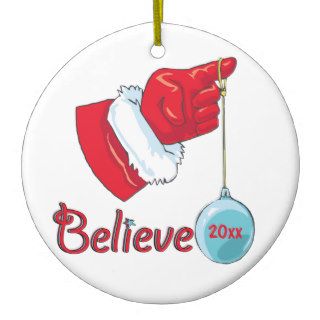 Believe Christmas Tree Ornament
