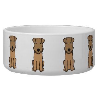 Lakeland Terrier Dog Cartoon Pet Water Bowls