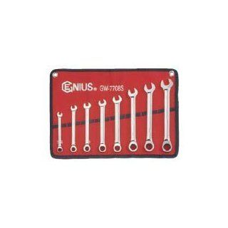 Genius Tools (GW 7708S) 8 Piece SAE Combination Ratcheting Wrench Set