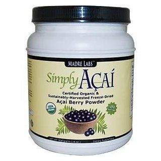 Madre Labs Labs, Simply Acai, Organic Freeze Dried 16 oz (454 g) Health & Personal Care