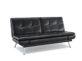 Lifestyle Solutions Verona Convertible Lounger Black   Sofas