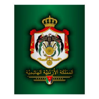 Kingdom of Jordan COA (Arabic) Posters