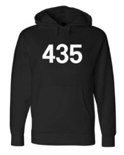 435 AREA CODE Unisex Fleece Hoody Sweatshirt. Cedar City, St. George Novelty Hoodies Clothing