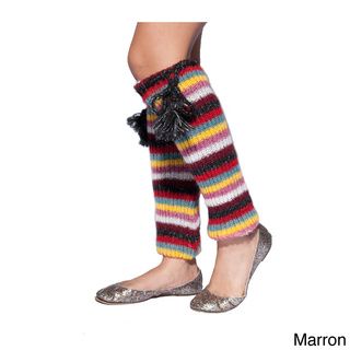 Hand knit Retro color Woolen Legwarmer (Nepal) Women's Shoes & Socks