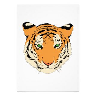 Tiger clip art custom invites