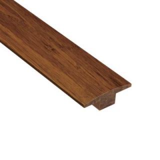 Home Legend Strand Woven Saddle 7/16 in. Thick x 2 in. Wide x 78 in. Length Bamboo T Molding HL202TM