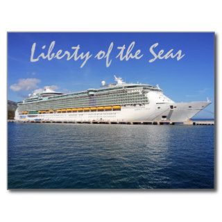Liberty of the Seas   Royal Caribbean Cruise Lines Postcard