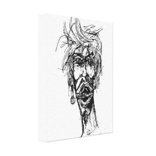 Behind the Eight Ball Gag Drawing Gallery Wrap Canvas