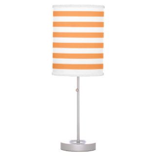 Orange and White Stripe pattern Lamps