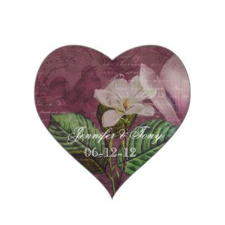 Magnolia Song Custom Heart Stickers