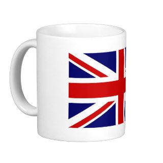 Coffee mug with British Union Jack flag