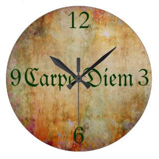 Carpe Diem Wall Clock
