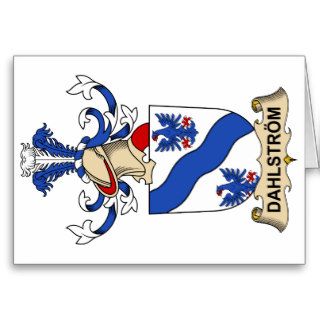 Dahlström Family Crests Greeting Cards