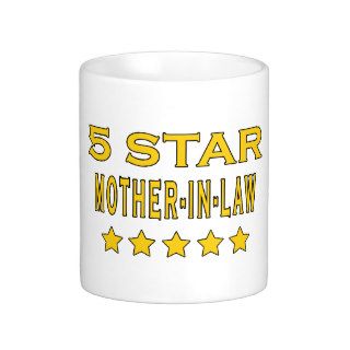 Funny Cool Gifts  Five Star Mother in Law Coffee Mug