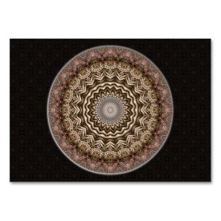 Tea Dyed Mandala Artist Trading Card • ACEO Business Cards