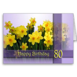80th Birthday Wishes Birthday Card