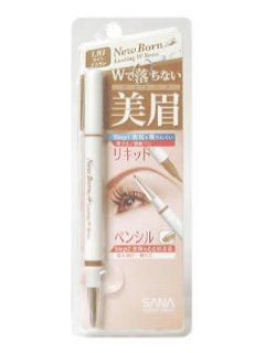 Sana New Born Eyebrow Liquid and Pencil (Light Brown 3) Health & Personal Care