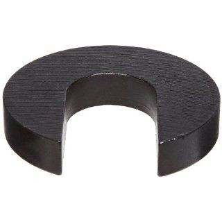 Steel Slotted Washer, Black Oxide Finish, 1/4" Hole Size, 1.031" ID, 2.500" OD, 0.438" Nominal Thickness, Made in US