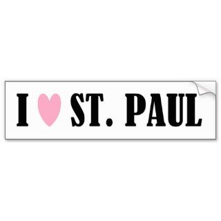 I LOVE ST. PAUL BUMPER STICKER