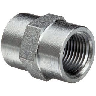 Brennan 5000 06 06 Steel Pipe Fitting, Straight, 3/8 18 NPTF Female Industrial Pipe Fitting