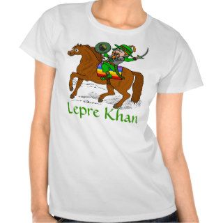 Funny Lepre Khan St Patrick's Day T shirt