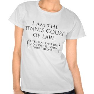 Tennis Court Of Law Women's Fitted T shirt