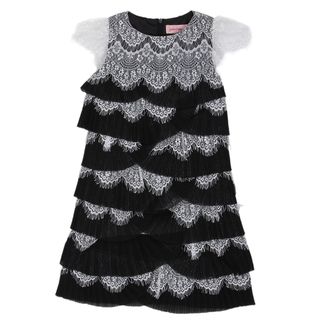 Paulinie Collection Eyelash Lace Dress Paulinie Collection Girls' Dresses