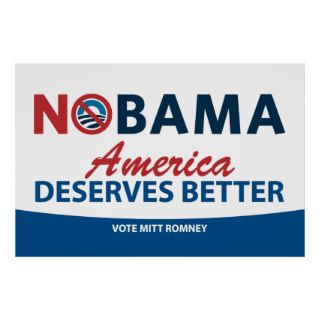 NOBama America Deserves Better Poster