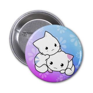 Kitty Cuddle Pinback Button