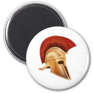 Ancient Greek Warrior Helmet Refrigerator Magnets