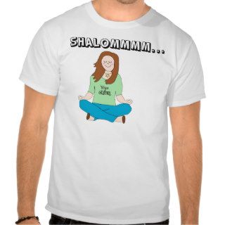 Funny Jewish Yoga Chick Shalommm Shirt