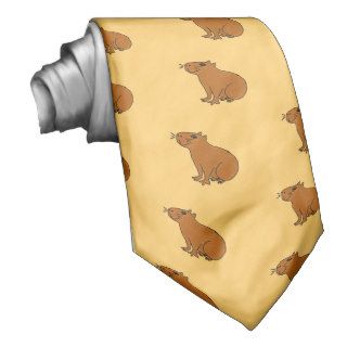 XX  Capybara Art Custom Tie