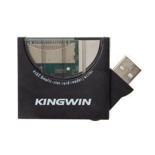 Kingwin Hi Speed USB 2.0 Multi Card Reader and Writer, KWCR 441 (Black) Electronics