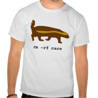 Honey Badger UNIX T shirts