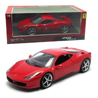 Ferrari 458 Italia in Red with Black Interior by Mattel in 118 Scale Toys & Games
