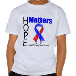 Hope Matters Ribbon Pulmonary Fibrosis T shirts