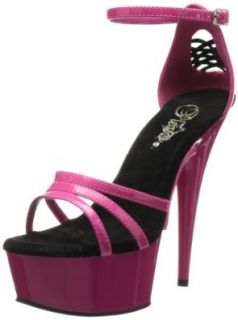 Pleaser Women's Delight 662 Ankle Strap Sandal Shoes