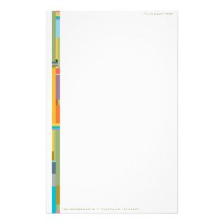 Contemporary Color Field Personalizable Stationary Stationery Paper
