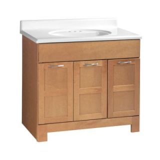 American Classics Casual 36 in. W x 21 in. D x 33 1/2 in. H Vanity Cabinet Only in Harvest CHVT36Y