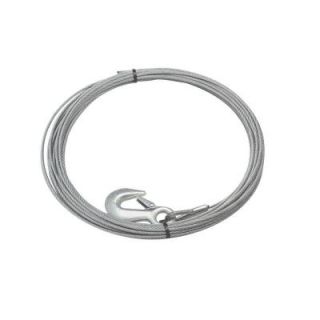 Superwinch 40 ft. x 7/32 in. Galvanized Steel Wire Rope with Hook 1513