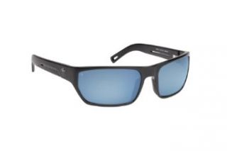 Margaritaville Tortola Polarized Sunglasses Black w Grey and Blue Mirror Lens Clothing