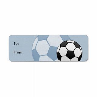 Kids Soccer Gift Tag Labels