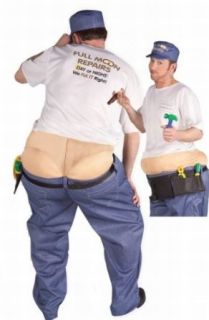 Plumber Butt Crack Costume   Standard Adult Sized Costumes Clothing