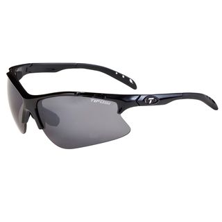 Tifosi Roubaix Gloss Black Sunglasses with Smoke/AC Red/Clear Tifosi Sunglasses
