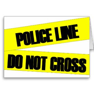 Police Line Do Not Cross Cards