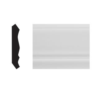 Veranda 2592 1/16 in. x 4 5/8 in. x 8 ft. PVC Composite White Crown Moulding 0259208001