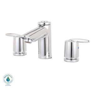 Delta Grail 8 in. Widespread 2 Handle Mid Arc Bathroom Faucet in Chrome 3585LF MPU