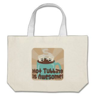 Hot Tubbing Marshmallows Canvas Bags