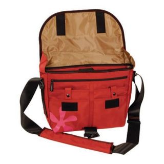 Women's Laurex Small Slim Messenger Bag Red Clover Laurex Fabric Messenger Bags