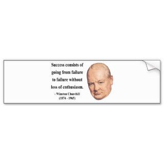 Winston Churchill Quote 5b Bumper Sticker